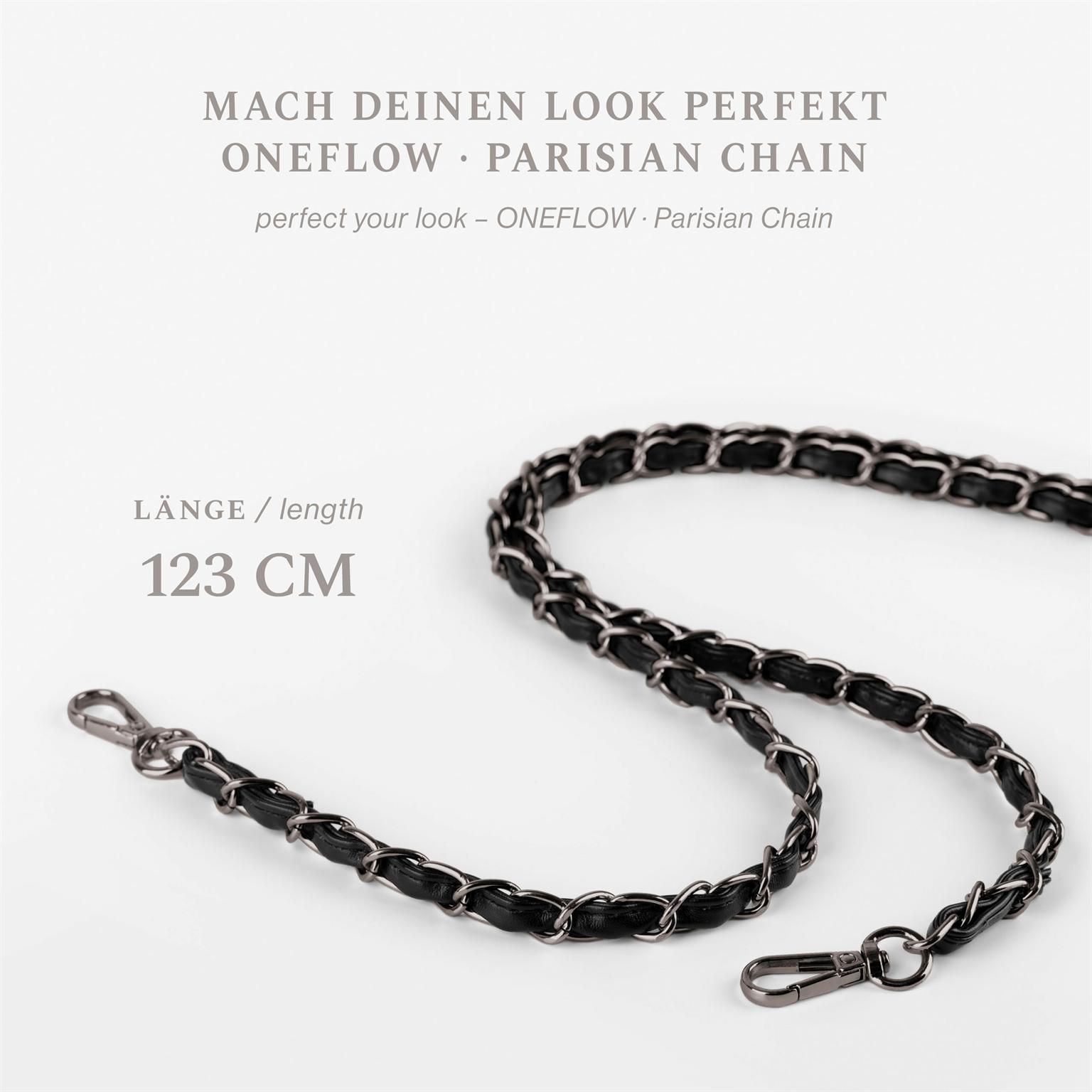 ONEFLOW Universal Handykette Edelstahl Leder Optik – CHAINLESS Parisian Chain – Weiteres Produktbild 2 ONEFLOW Universal Handykette Edelstahl Leder Optik – CHAINLESS Parisian Chain – Weiteres Produktbild 2