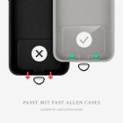 ONEFLOW Universal Handykette Edelstahl Leder Optik – CHAINLESS Parisian Chain – Weiteres Produktbild 4