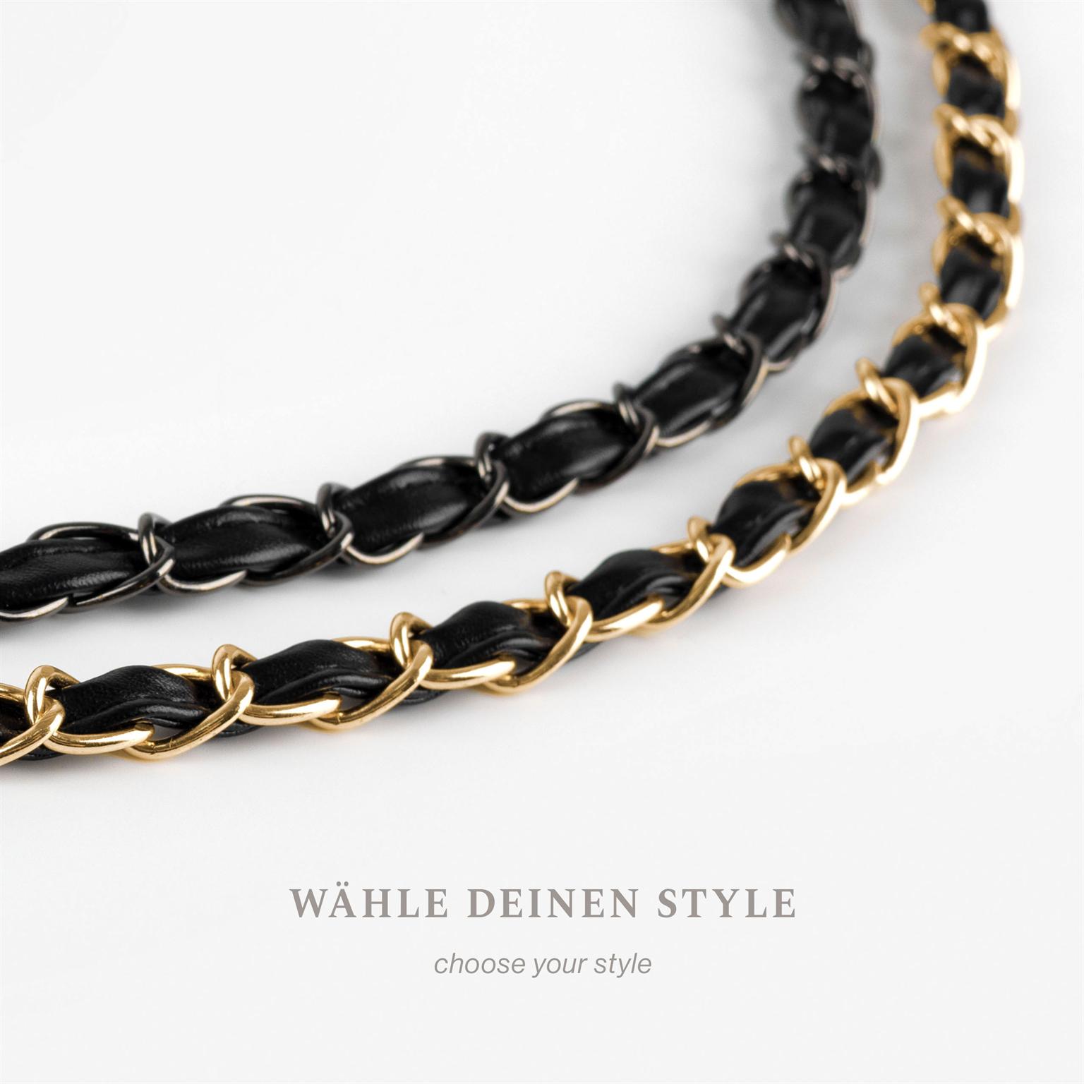 ONEFLOW Universal Handykette Edelstahl Leder Optik – CHAINLESS Parisian Chain – Weiteres Produktbild 6 ONEFLOW Universal Handykette Edelstahl Leder Optik – CHAINLESS Parisian Chain – Weiteres Produktbild 6