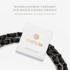 ONEFLOW Universal Handykette Edelstahl Leder Optik – CHAINLESS Parisian Chain – Produktbild 6