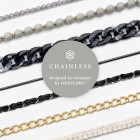 ONEFLOW Universal Handykette Edelstahl Leder Optik – CHAINLESS Parisian Chain – Weiteres Produktbild 7