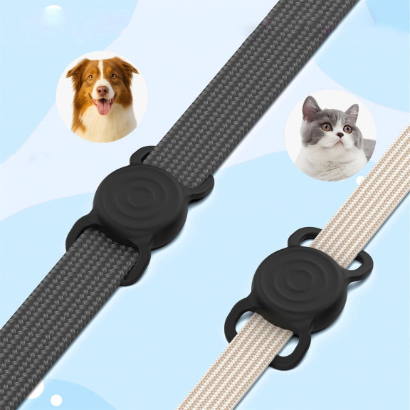 moex AirTag Halter für Hundehalsband, Apple AirTag Hund, Silikonhülle fürs Hundehalsband, ohne Band – PetTag – Weiteres Produktbild 3