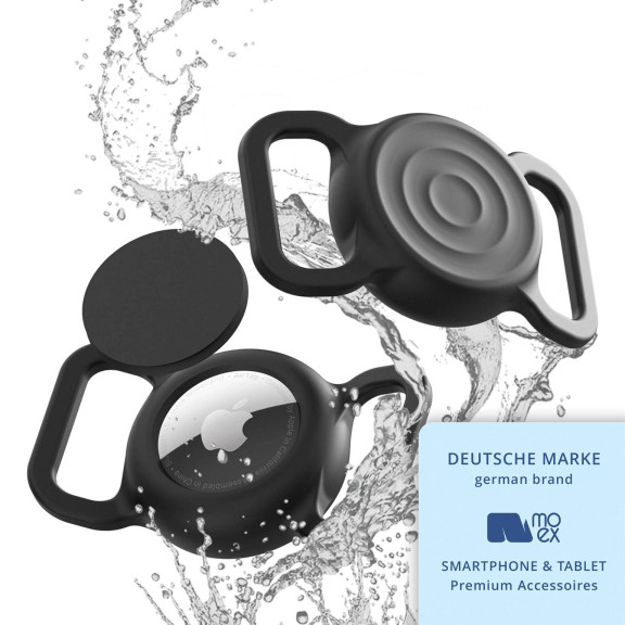 moex AirTag Halter für Hundehalsband, Apple AirTag Hund, Silikonhülle fürs Hundehalsband, ohne Band – PetTag – Weiteres Produktbild 7