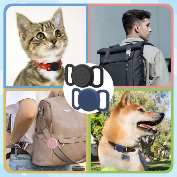 moex AirTag Halter für Hundehalsband, Apple AirTag Hund, Silikonhülle fürs Hundehalsband, ohne Band – PetTag – Weiteres Produktbild 8