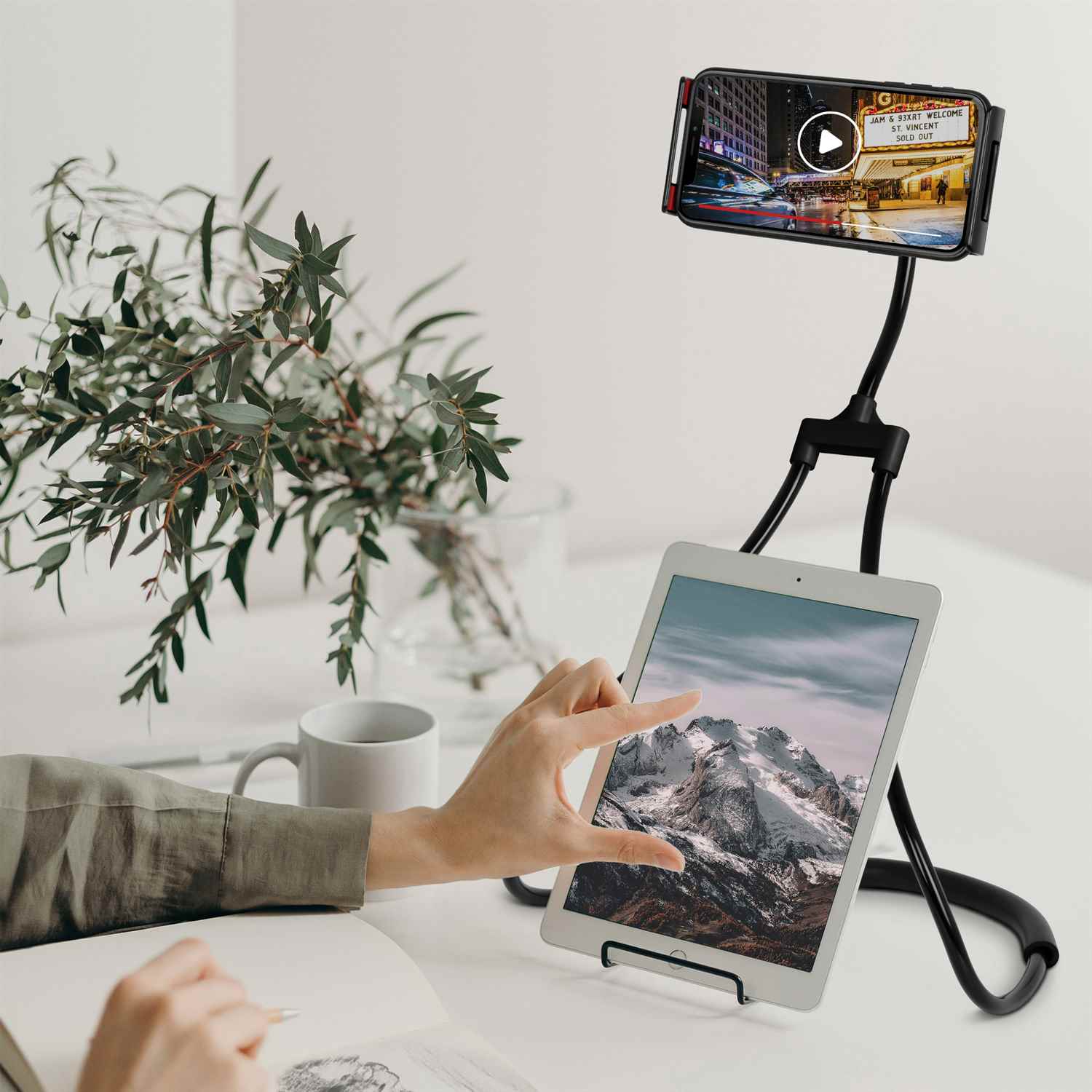 moex Handyhalterung mit integrierter Ständer Funktion – Phone Rack – Weiteres Produktbild 2