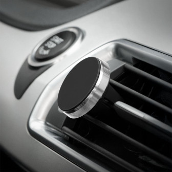 ONEFLOW Auto-Handyhalterung Magnet für Lüftung klein – Plug Grip – Platin