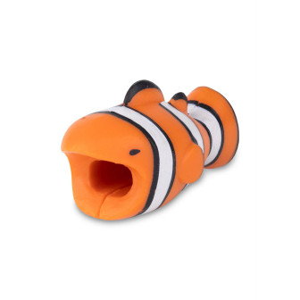 moex Kabelschutz für USB Ladekabel, niedliche bunte Tiere – PowerPets – Fishy (Fisch)