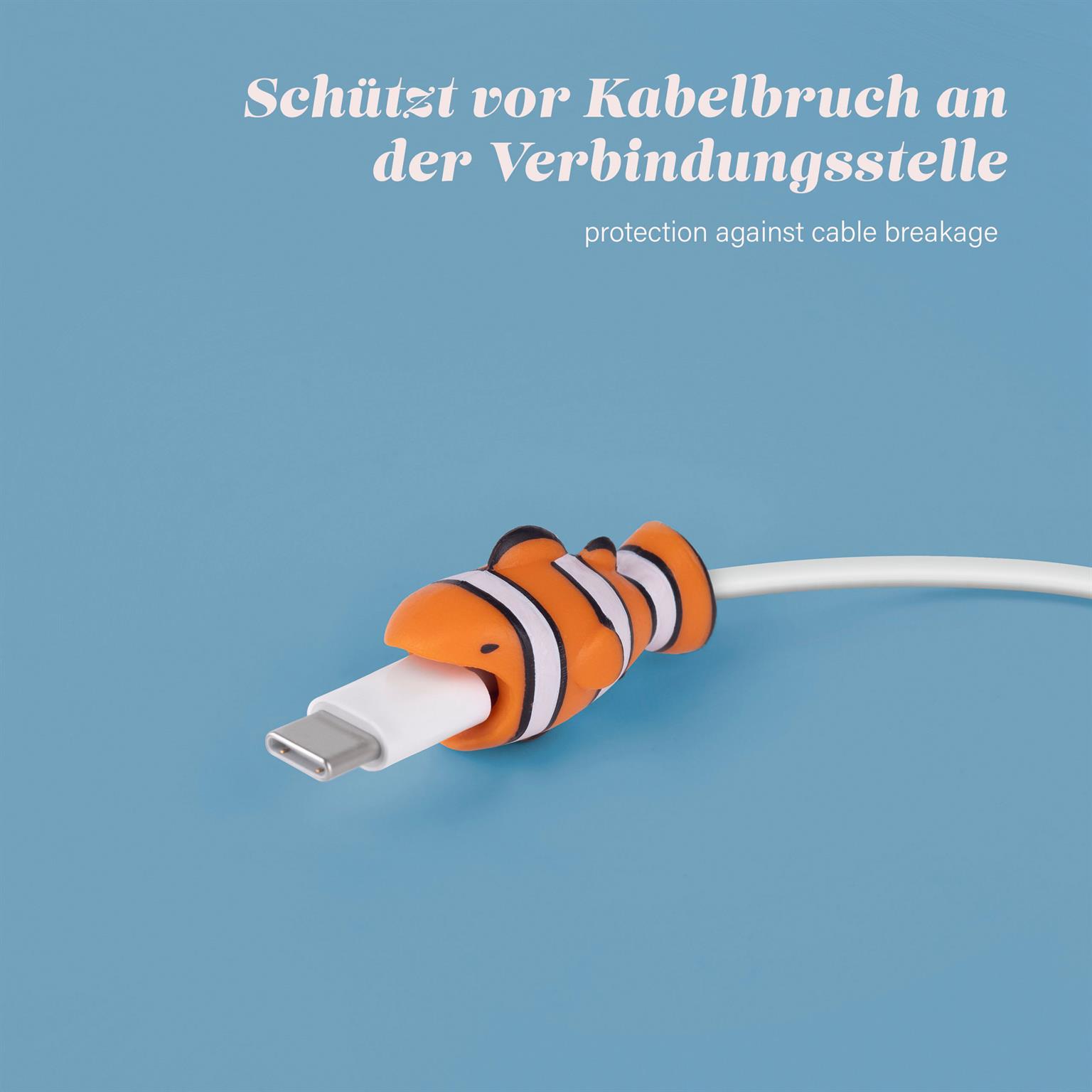 moex Kabelschutz für USB Ladekabel, niedliche bunte Tiere – PowerPets – Weiteres Produktbild 4 moex Kabelschutz für USB Ladekabel, niedliche bunte Tiere – PowerPets – Weiteres Produktbild 4