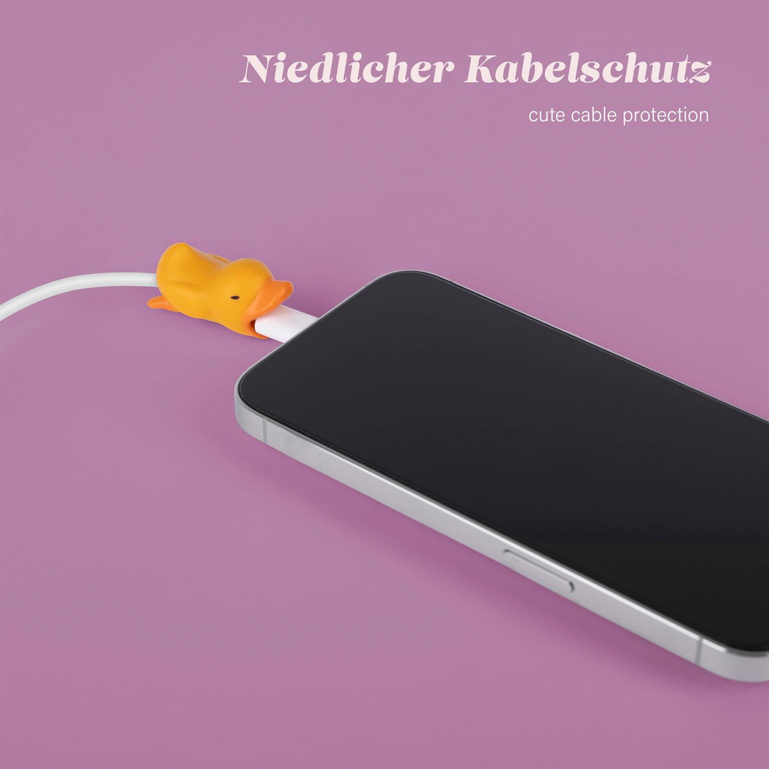 moex Kabelschutz für USB Ladekabel, niedliche bunte Tiere – PowerPets – Weiteres Produktbild 1