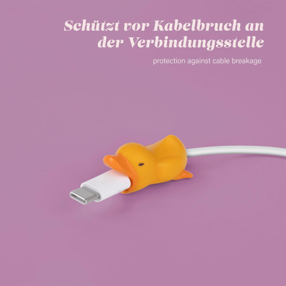 moex Kabelschutz für USB Ladekabel, niedliche bunte Tiere – PowerPets – Weiteres Produktbild 4