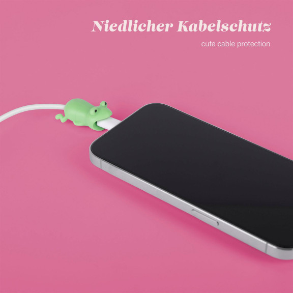 moex Kabelschutz für USB Ladekabel, niedliche bunte Tiere – PowerPets – Weiteres Produktbild 2