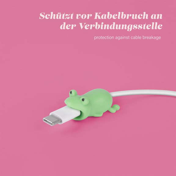 moex Kabelschutz für USB Ladekabel, niedliche bunte Tiere – PowerPets – Weiteres Produktbild 4