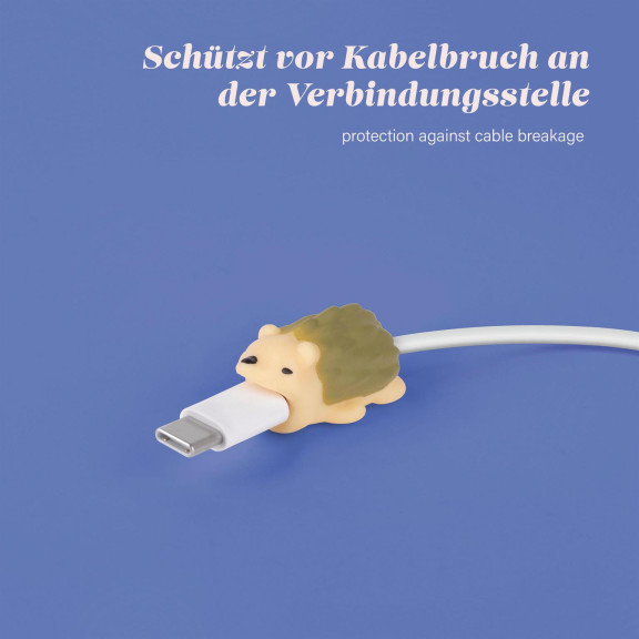 moex Kabelschutz für USB Ladekabel, niedliche bunte Tiere – PowerPets – Weiteres Produktbild 4