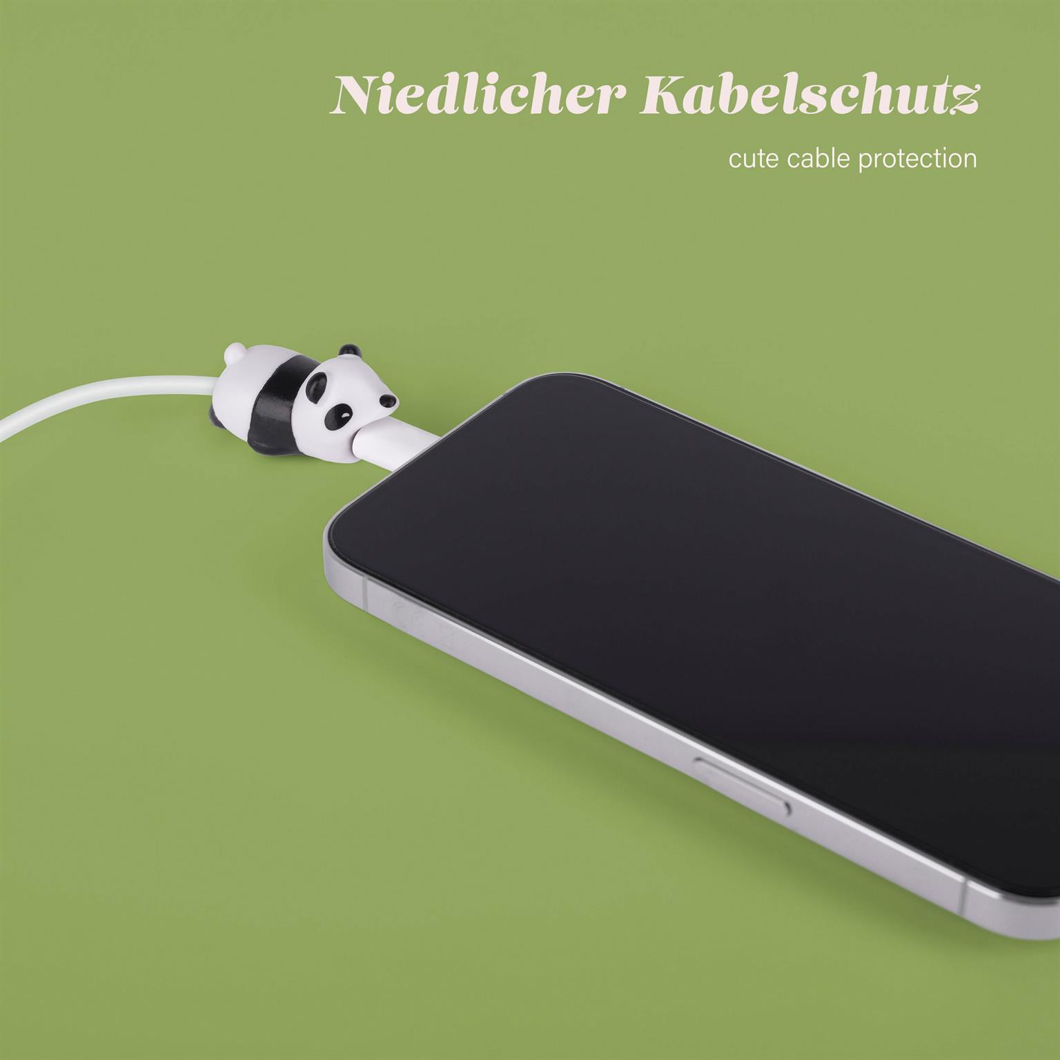 moex Kabelschutz für USB Ladekabel, niedliche bunte Tiere – PowerPets – Weiteres Produktbild 1