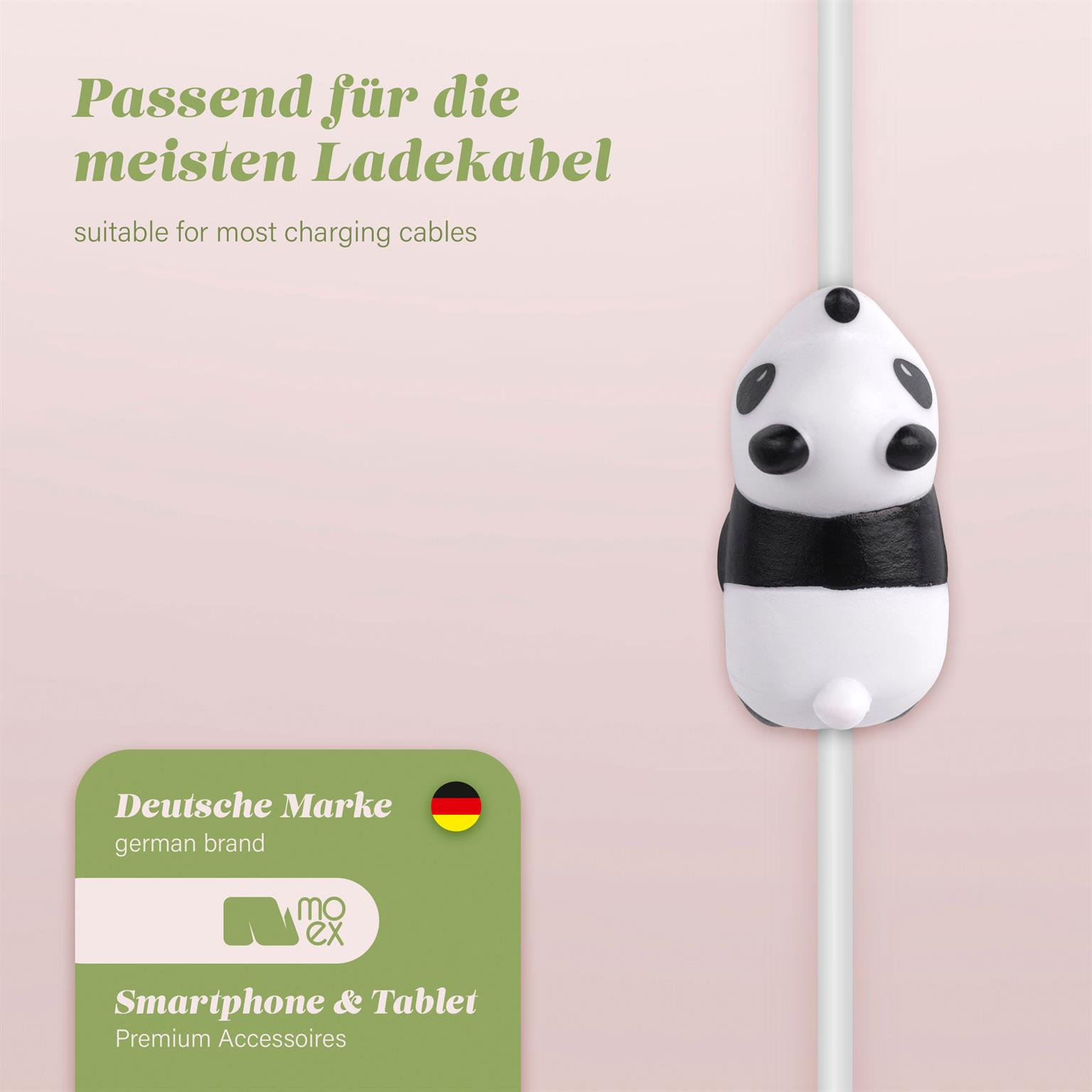 moex Kabelschutz für USB Ladekabel, niedliche bunte Tiere – PowerPets – Weiteres Produktbild 2