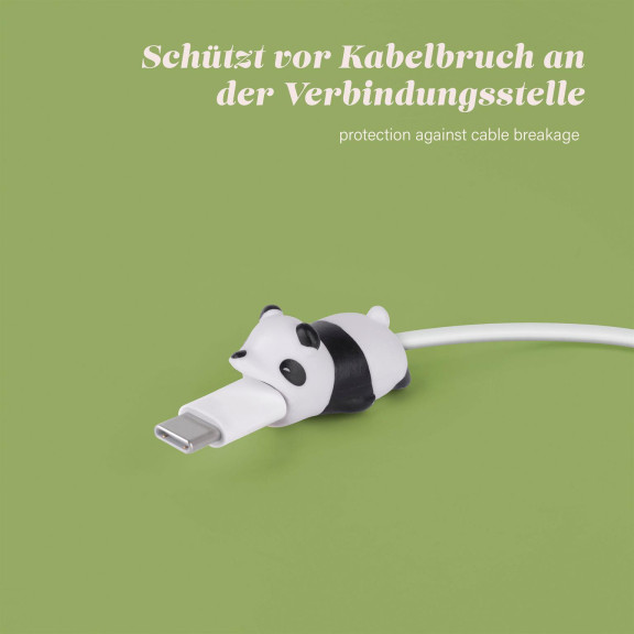 moex Kabelschutz für USB Ladekabel, niedliche bunte Tiere – PowerPets – Weiteres Produktbild 4