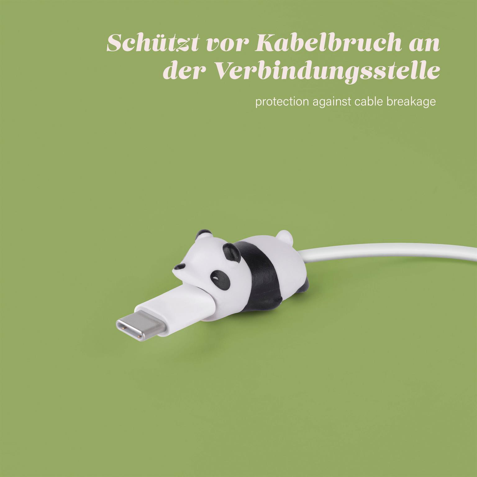 moex Kabelschutz für USB Ladekabel, niedliche bunte Tiere – PowerPets – Weiteres Produktbild 3