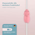 moex Kabelschutz für USB Ladekabel, niedliche bunte Tiere – PowerPets – Weiteres Produktbild 3