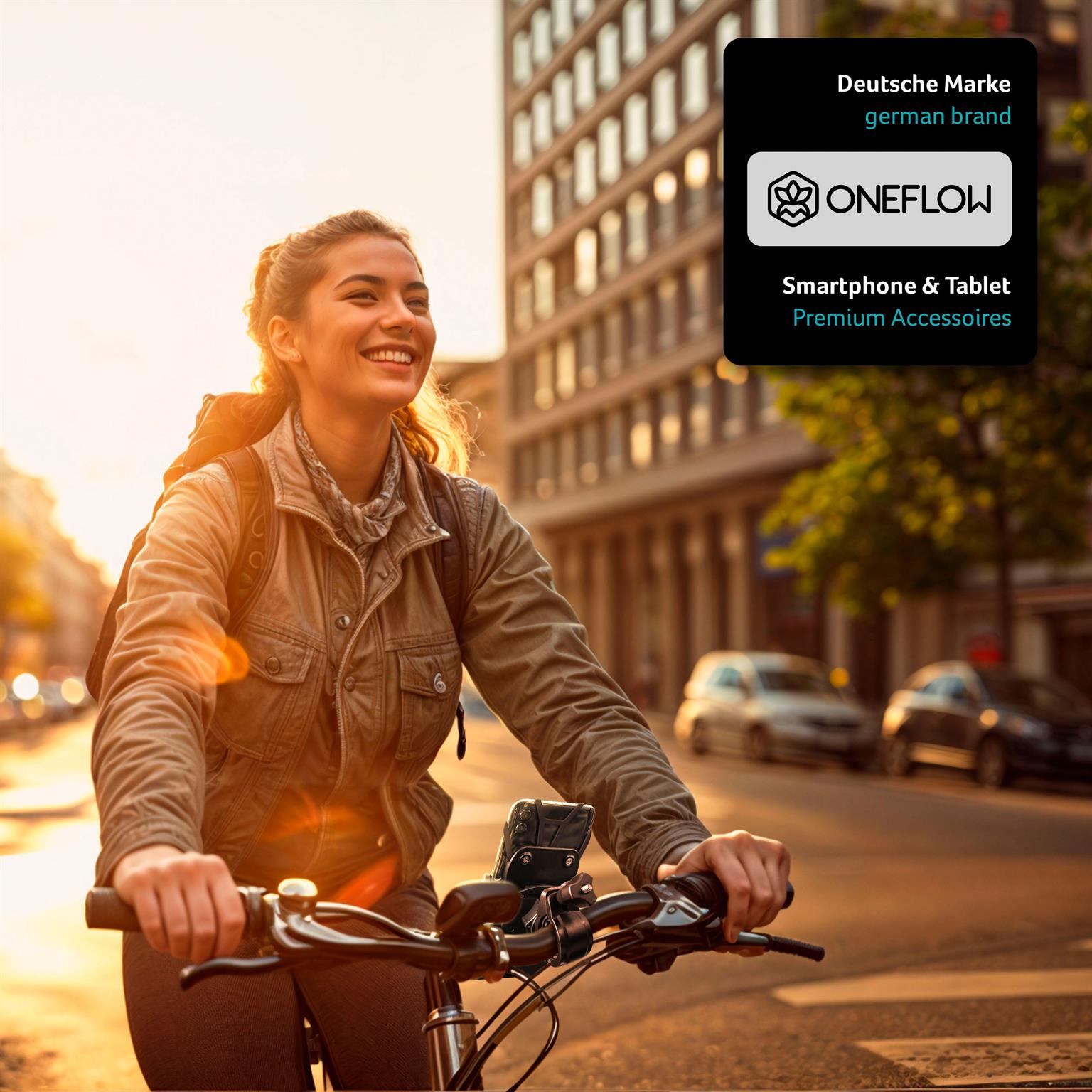 ONEFLOW Fahrrad-Handyhalterung mit Schnellverriegelung – RockSup QR – Weiteres Produktbild 3