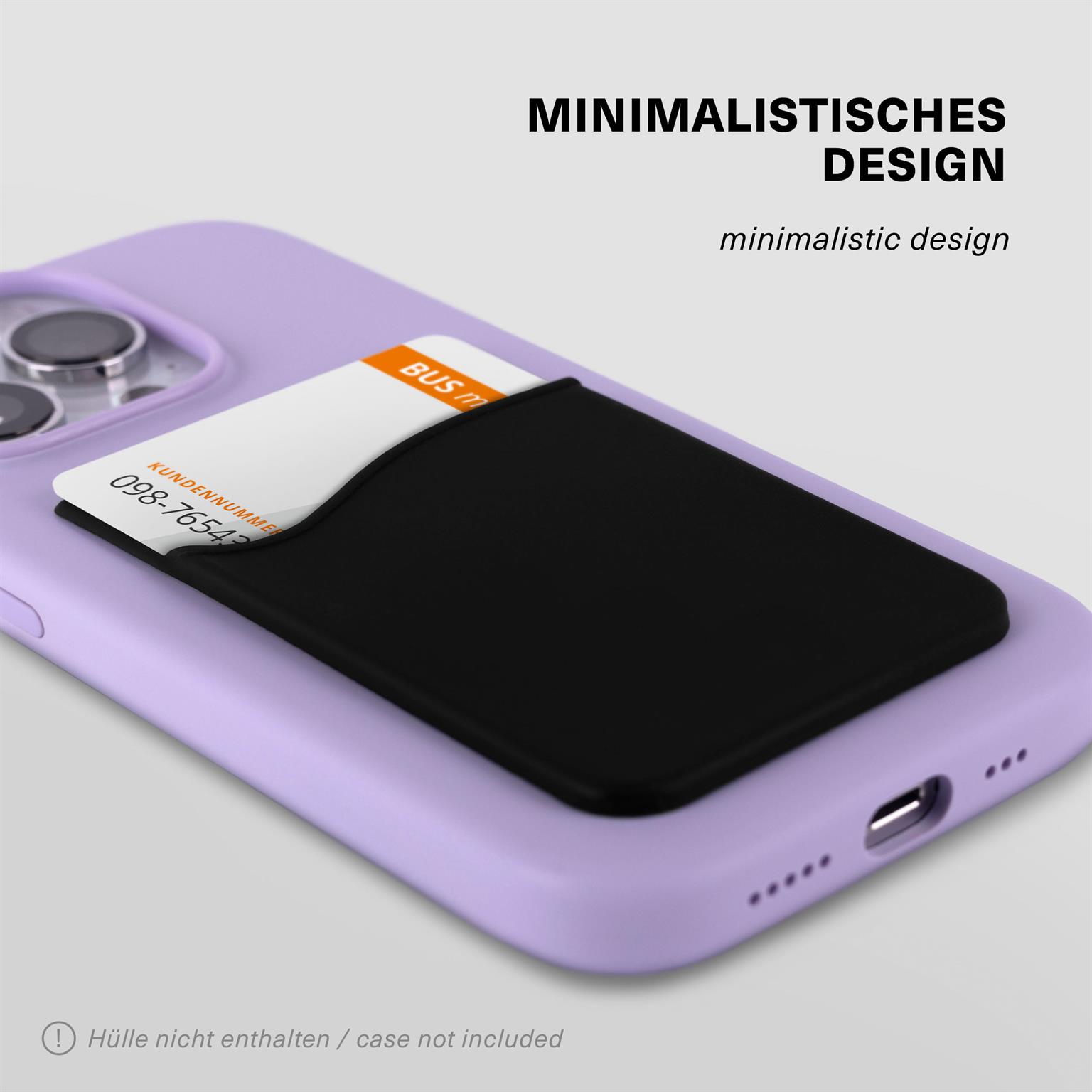 moex Kartenhalter für Handy selbstklebend aus Silikon – SiliCard – Weiteres Produktbild 1