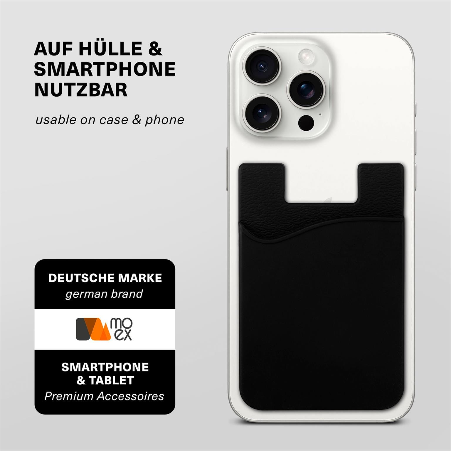 moex Kartenhalter für Handy selbstklebend aus Silikon – SiliCard – Weiteres Produktbild 3 moex Kartenhalter für Handy selbstklebend aus Silikon – SiliCard – Weiteres Produktbild 3