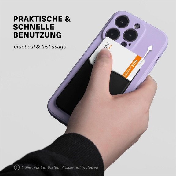 moex Kartenhalter für Handy selbstklebend aus Silikon – SiliCard – Weiteres Produktbild 4