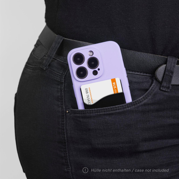 moex Kartenhalter für Handy selbstklebend aus Silikon – SiliCard – Weiteres Produktbild 6