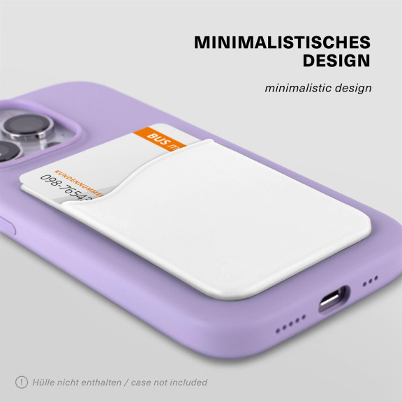 moex Kartenhalter für Handy selbstklebend aus Silikon – SiliCard – Weiteres Produktbild 2