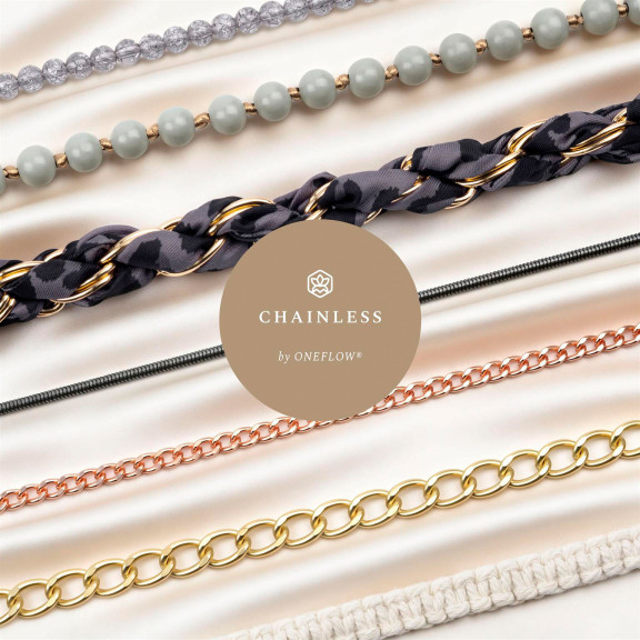 ONEFLOW CHAINLESS Silk Liaison Universeller Handyanhänger mit eingeflochtenem Seidentuch – Weiteres Produktbild 7