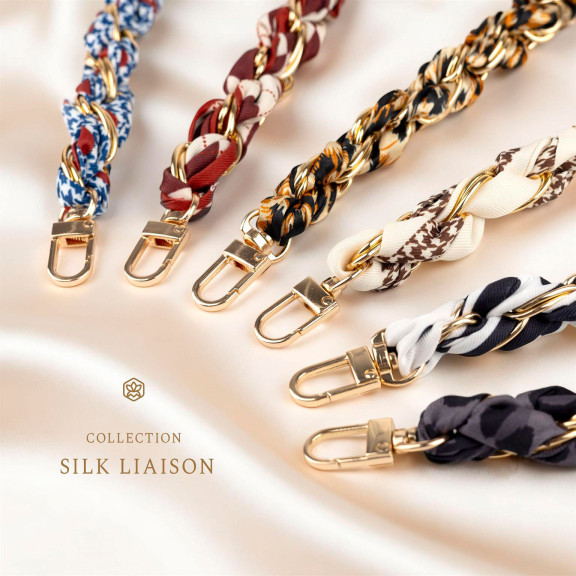 ONEFLOW CHAINLESS Silk Liaison Universeller Handyanhänger mit eingeflochtenem Seidentuch – Weiteres Produktbild 5