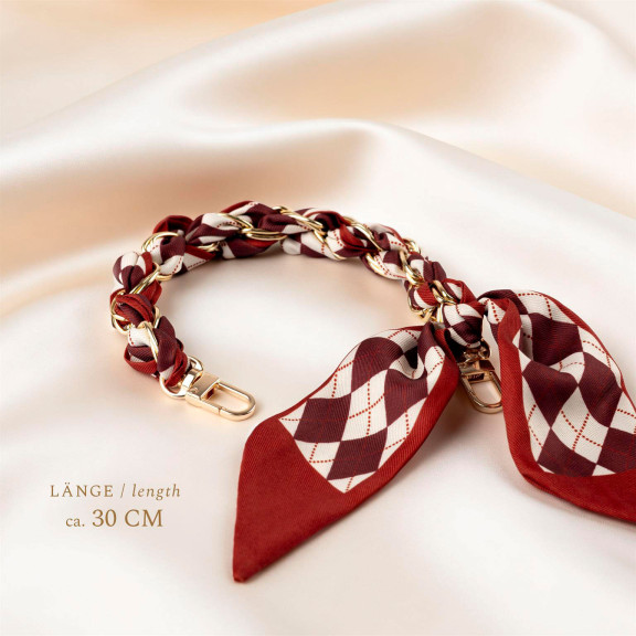 ONEFLOW CHAINLESS Silk Liaison Universeller Handyanhänger mit eingeflochtenem Seidentuch – Weiteres Produktbild 3