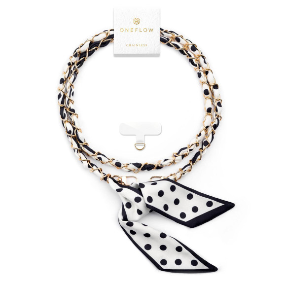 ONEFLOW CHAINLESS Silk Liaison Universelle Handykette mit eingeflochtenem Seidentuch – Weiteres Produktbild 1