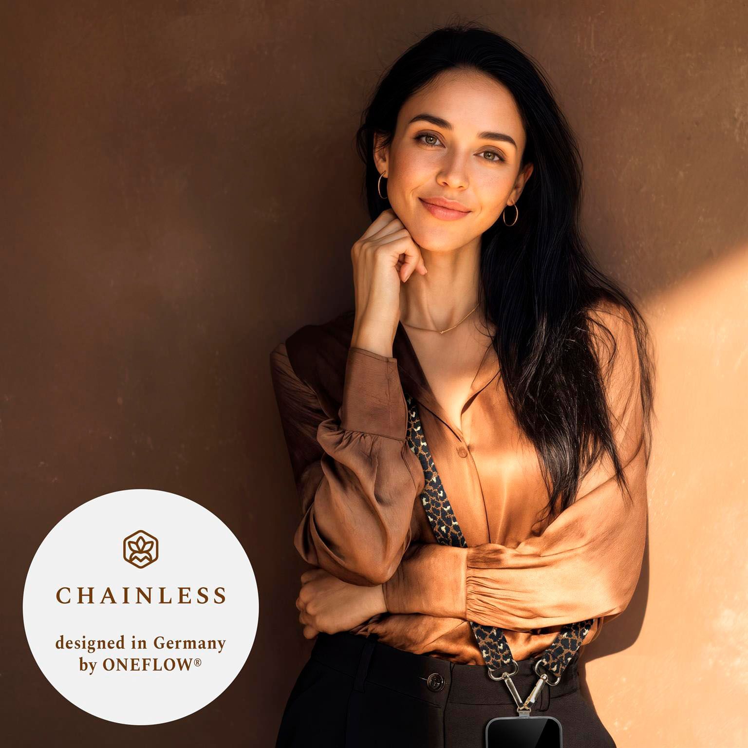 ONEFLOW Universal Handykette mit Einleger Pad – CHAINLESS Sunset Strap – Weiteres Produktbild 3 ONEFLOW Universal Handykette mit Einleger Pad – CHAINLESS Sunset Strap – Weiteres Produktbild 3