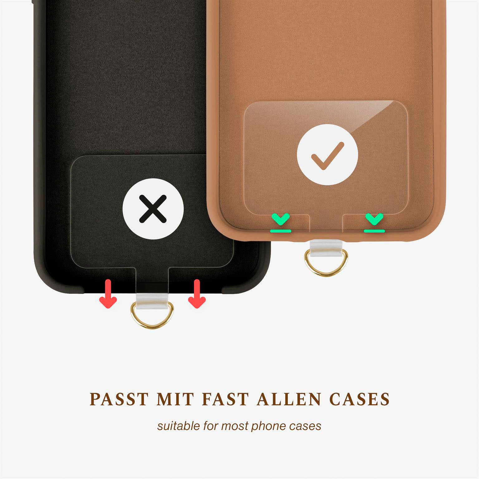 ONEFLOW Universal Handykette mit Einleger Pad – CHAINLESS Sunset Strap – Weiteres Produktbild 4 ONEFLOW Universal Handykette mit Einleger Pad – CHAINLESS Sunset Strap – Weiteres Produktbild 4