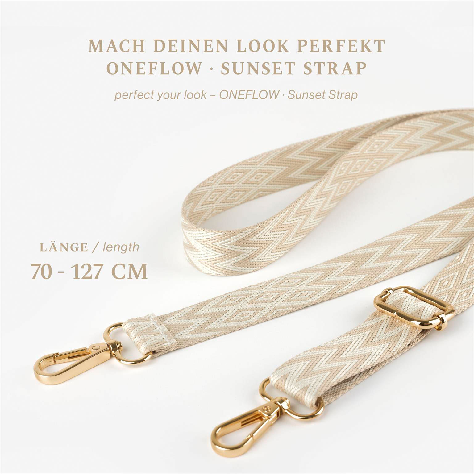 ONEFLOW Universal Handykette mit Einleger Pad – CHAINLESS Sunset Strap – Weiteres Produktbild 1