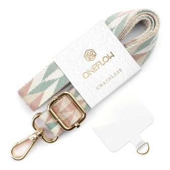 ONEFLOW Universal Handykette mit Einleger Pad – CHAINLESS Sunset Strap – Vintage Wave ONEFLOW Universal Handykette mit Einleger Pad – CHAINLESS Sunset Strap – Vintage Wave