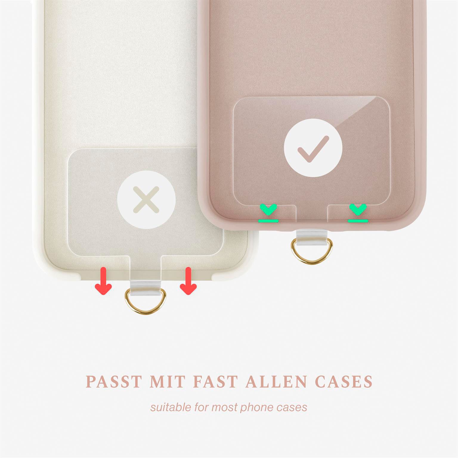 ONEFLOW Universal Handykette mit Einleger Pad – CHAINLESS Sunset Strap – Weiteres Produktbild 4 ONEFLOW Universal Handykette mit Einleger Pad – CHAINLESS Sunset Strap – Weiteres Produktbild 4