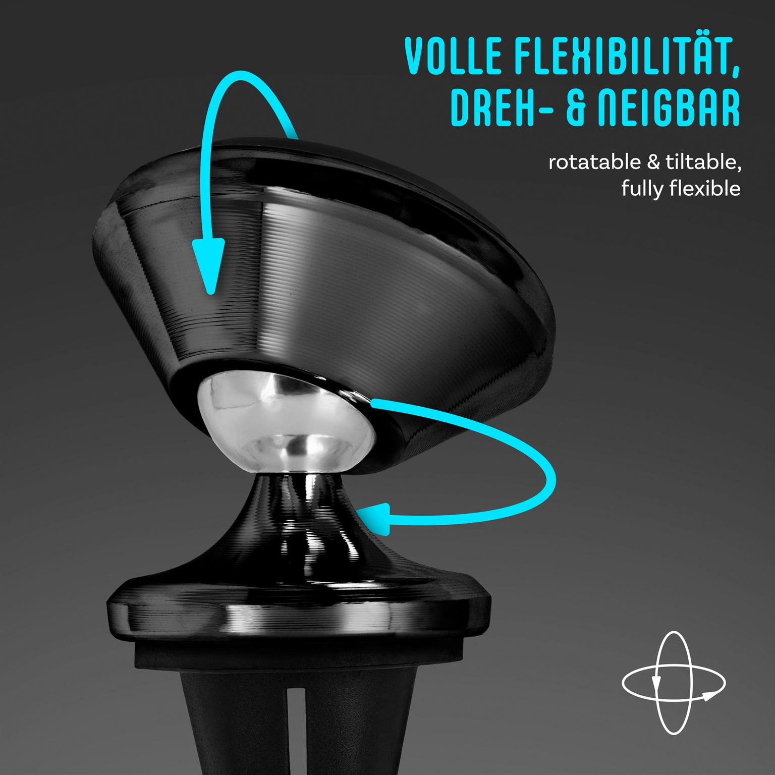 ONEFLOW Auto-Handyhalterung Magnet drehbar für Lüftung – Swing Grip – Weiteres Produktbild 2