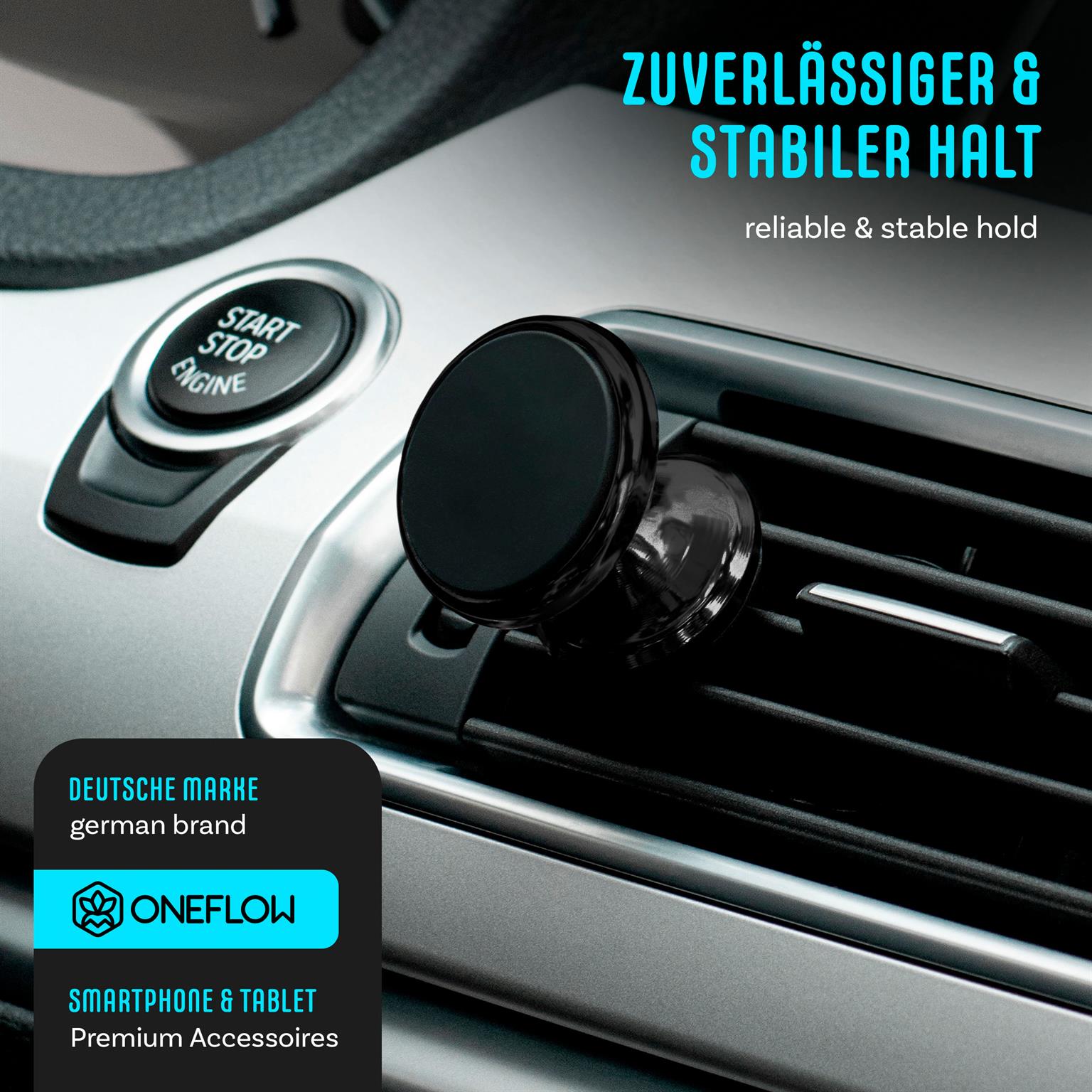ONEFLOW Auto-Handyhalterung Magnet drehbar für Lüftung – Swing Grip – Weiteres Produktbild 4 ONEFLOW Auto-Handyhalterung Magnet drehbar für Lüftung – Swing Grip – Weiteres Produktbild 4