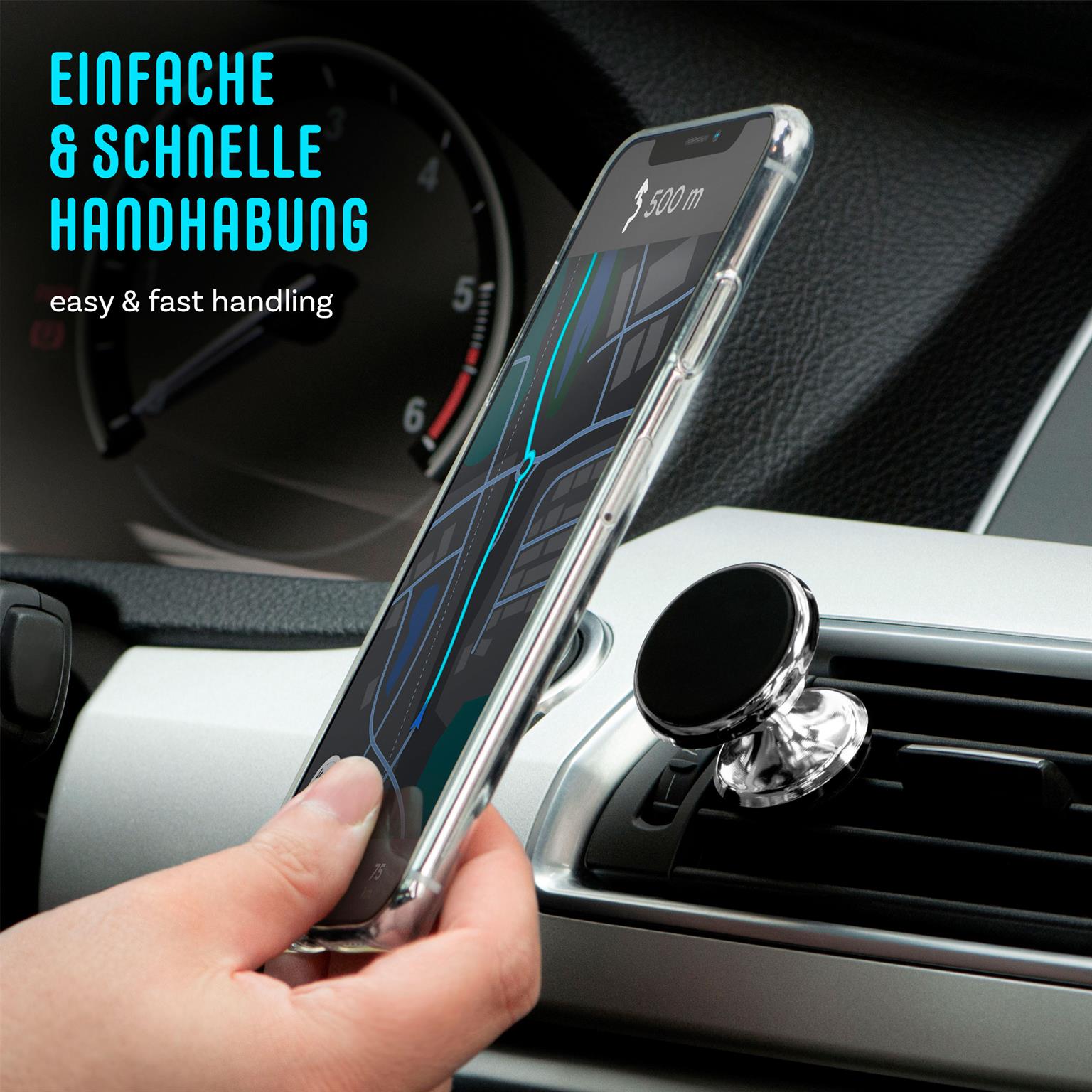 ONEFLOW Auto-Handyhalterung Magnet drehbar für Lüftung – Swing Grip – Weiteres Produktbild 2 ONEFLOW Auto-Handyhalterung Magnet drehbar für Lüftung – Swing Grip – Weiteres Produktbild 2