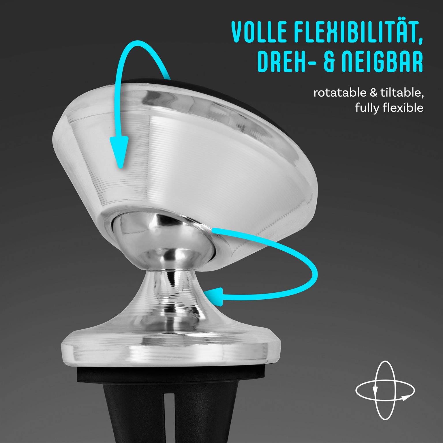 ONEFLOW Auto-Handyhalterung Magnet drehbar für Lüftung – Swing Grip – Weiteres Produktbild 2