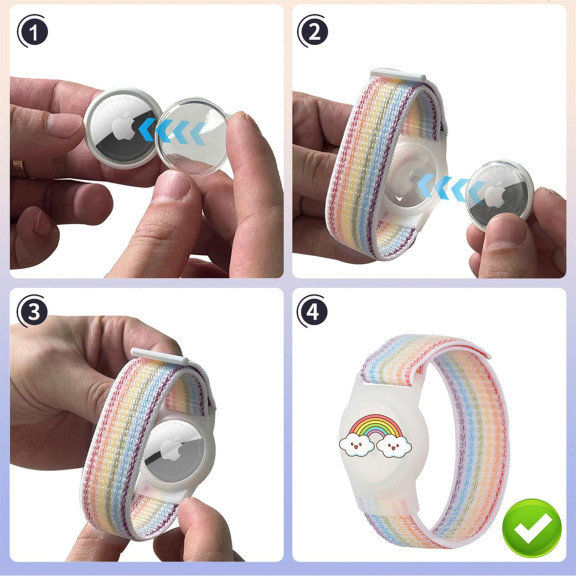 moex AirTag Tracker Armband für Kinder, Halterung am Handgelenk für Reisen und Ausflüge – Taggy – Weiteres Produktbild 6 moex AirTag Tracker Armband für Kinder, Halterung am Handgelenk für Reisen und Ausflüge – Taggy – Weiteres Produktbild 6