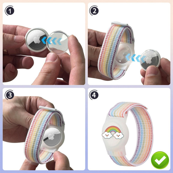 moex AirTag Tracker Armband für Kinder, Halterung am Handgelenk für Reisen und Ausflüge – Taggy – Weiteres Produktbild 6 moex AirTag Tracker Armband für Kinder, Halterung am Handgelenk für Reisen und Ausflüge – Taggy – Weiteres Produktbild 6