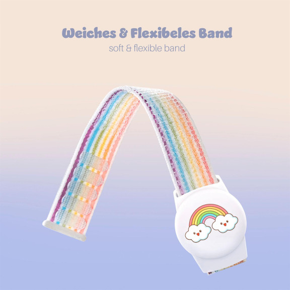 moex AirTag Tracker Armband für Kinder, Halterung am Handgelenk für Reisen und Ausflüge – Taggy – Weiteres Produktbild 2