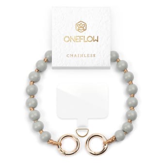 ONEFLOW Holzperlen Handyanhänger Universal – Chainless Terra Chain – Stone Taupe ONEFLOW Holzperlen Handyanhänger Universal – Chainless Terra Chain – Stone Taupe