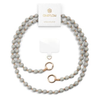 ONEFLOW Universal Handykette Holzperlen abnehmbar – Chainless Terra Chain – Stone Taupe ONEFLOW Universal Handykette Holzperlen abnehmbar – Chainless Terra Chain – Stone Taupe