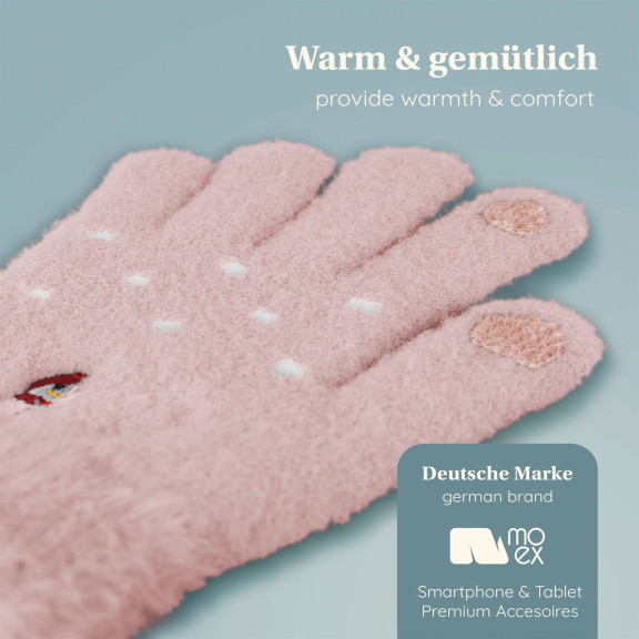 moex Handschuhe mit Touch für Handy, Damen & Kinder – TouchLuxe Slim – Weiteres Produktbild 4