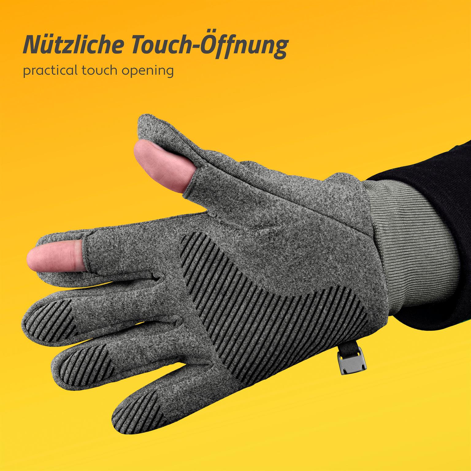 moex Touchscreen Handschuhe mit offenen Fingerkappen – TouchTip – Weiteres Produktbild 1