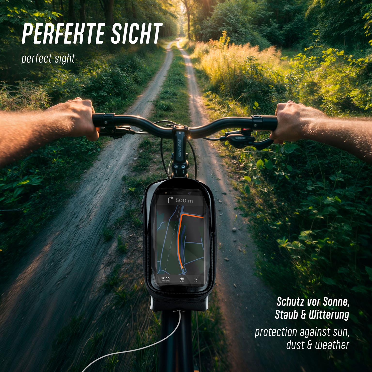 ONEFLOW Rahmentasche Fahrrad Wasserdicht mit Handy Fach – Tour – Weiteres Produktbild 3