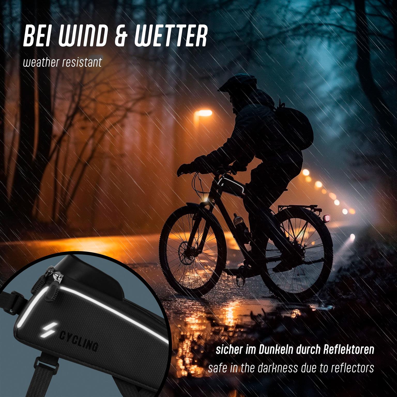 ONEFLOW Rahmentasche Fahrrad Wasserdicht mit Handy Fach – Tour – Weiteres Produktbild 5